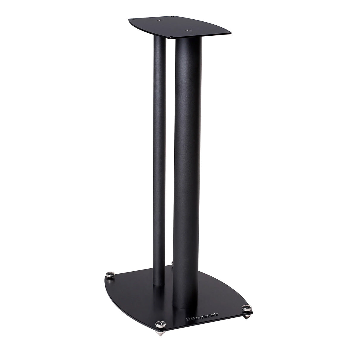 Wharfedale ST-1 22” Aluminum Stand - black - angled front view