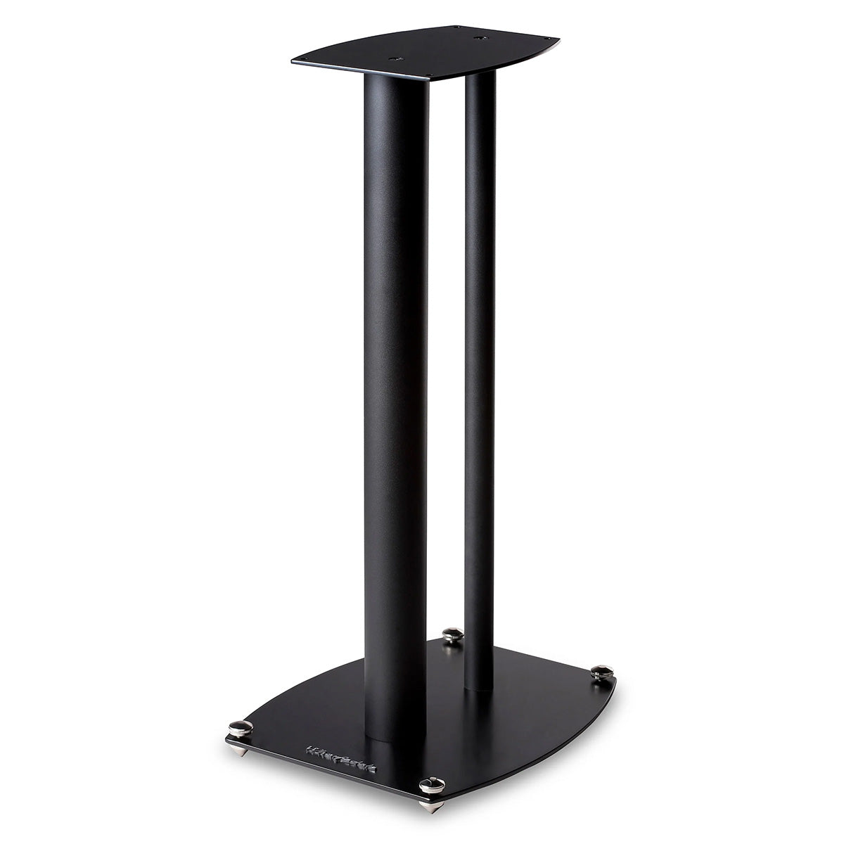 Wharfedale ST-1 22” Aluminum Stand - black - angled front view