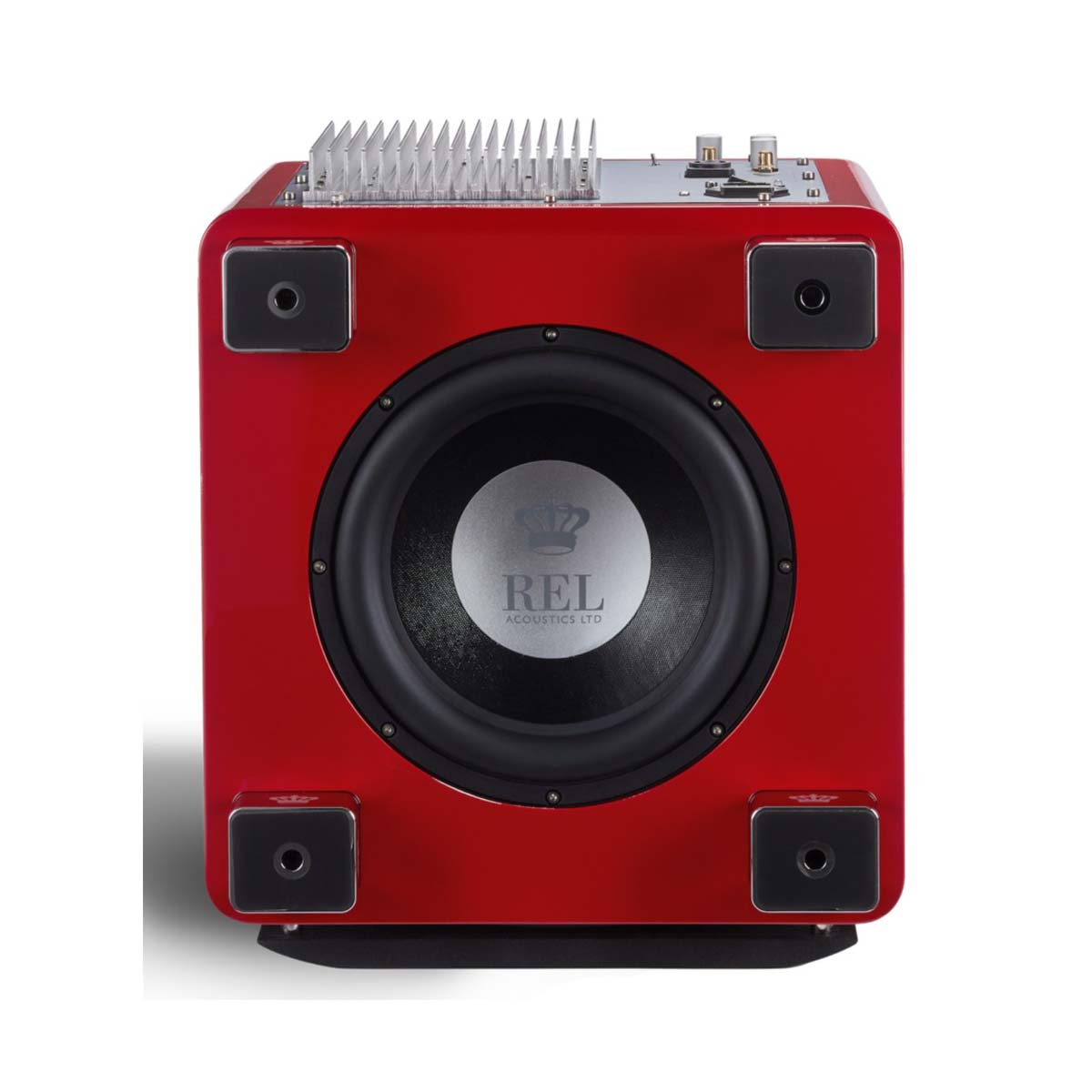 REL Acoustics T/9x SE Subwoofer Red bottom view