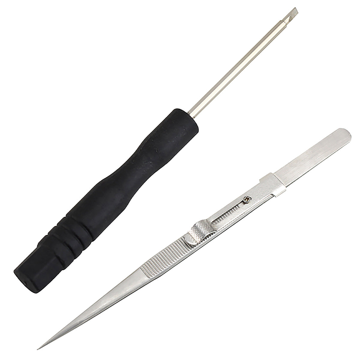 Lenco TTA-12IN1PRO Professional 12-in-1 Turntable Setup and Record Cleaning Kit screwdriver and pliers