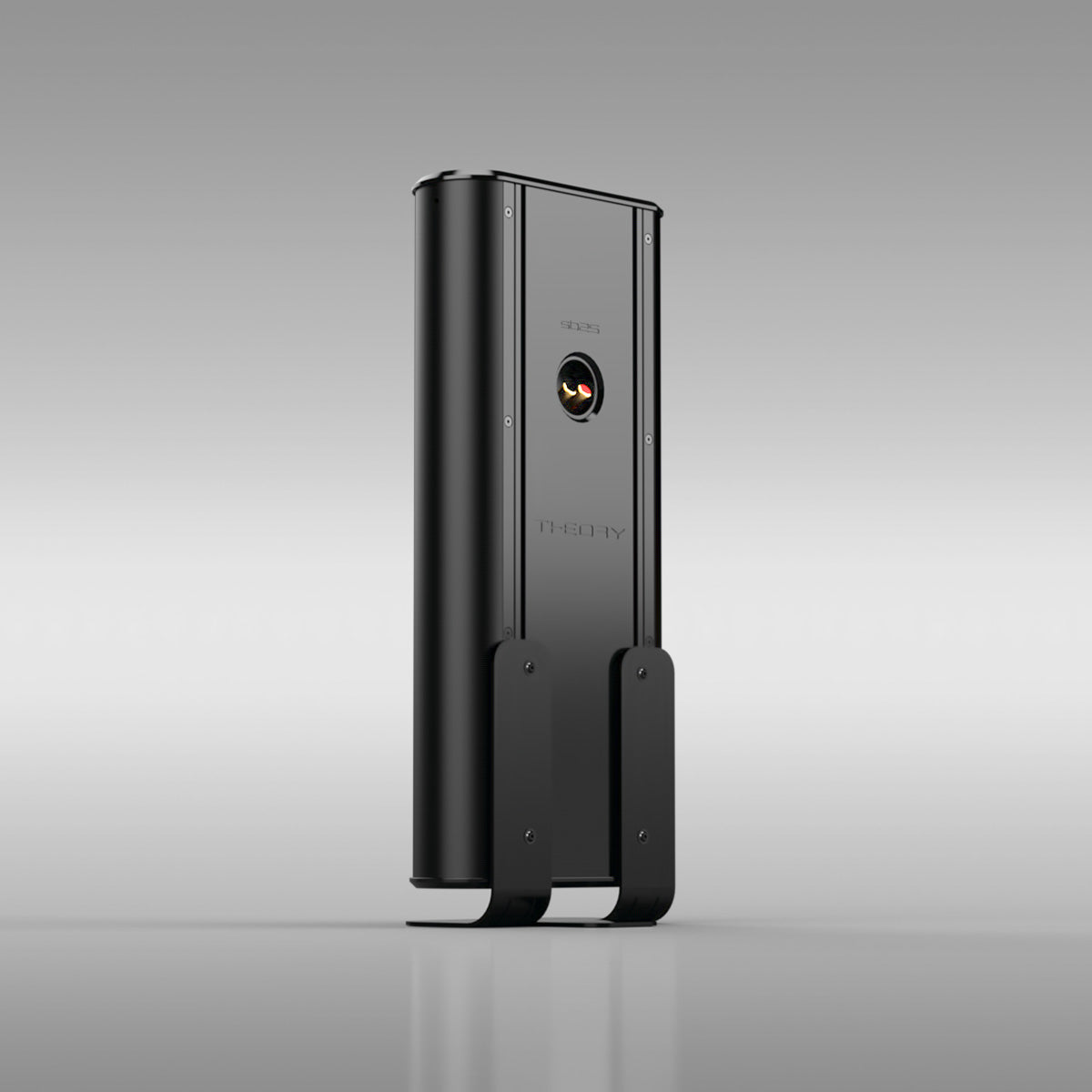 Theory sb Table Top Stand Kit - sold-separately sb25 mounted on stand, rear view angled right