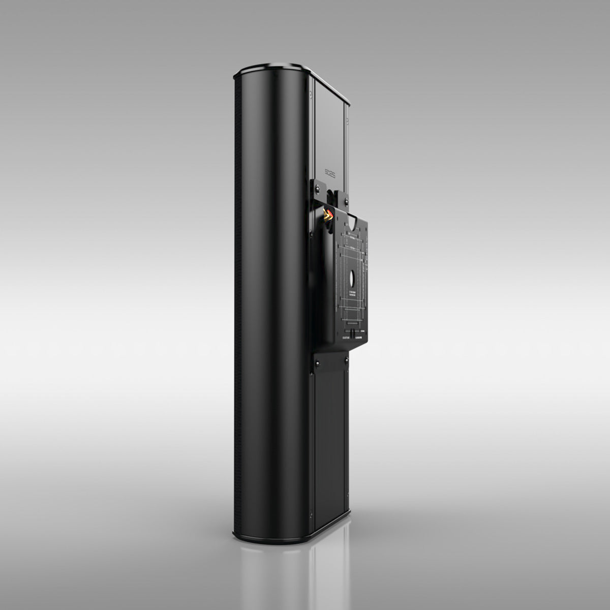 Theory sb25 Universal Mount Adapter Kit mounted on sold-separately sb25 side view bracket to right