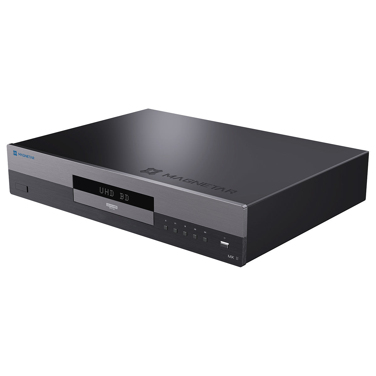 Magnetar UDP800 MKII - 4K UHD Universal Media Player - front view angled left