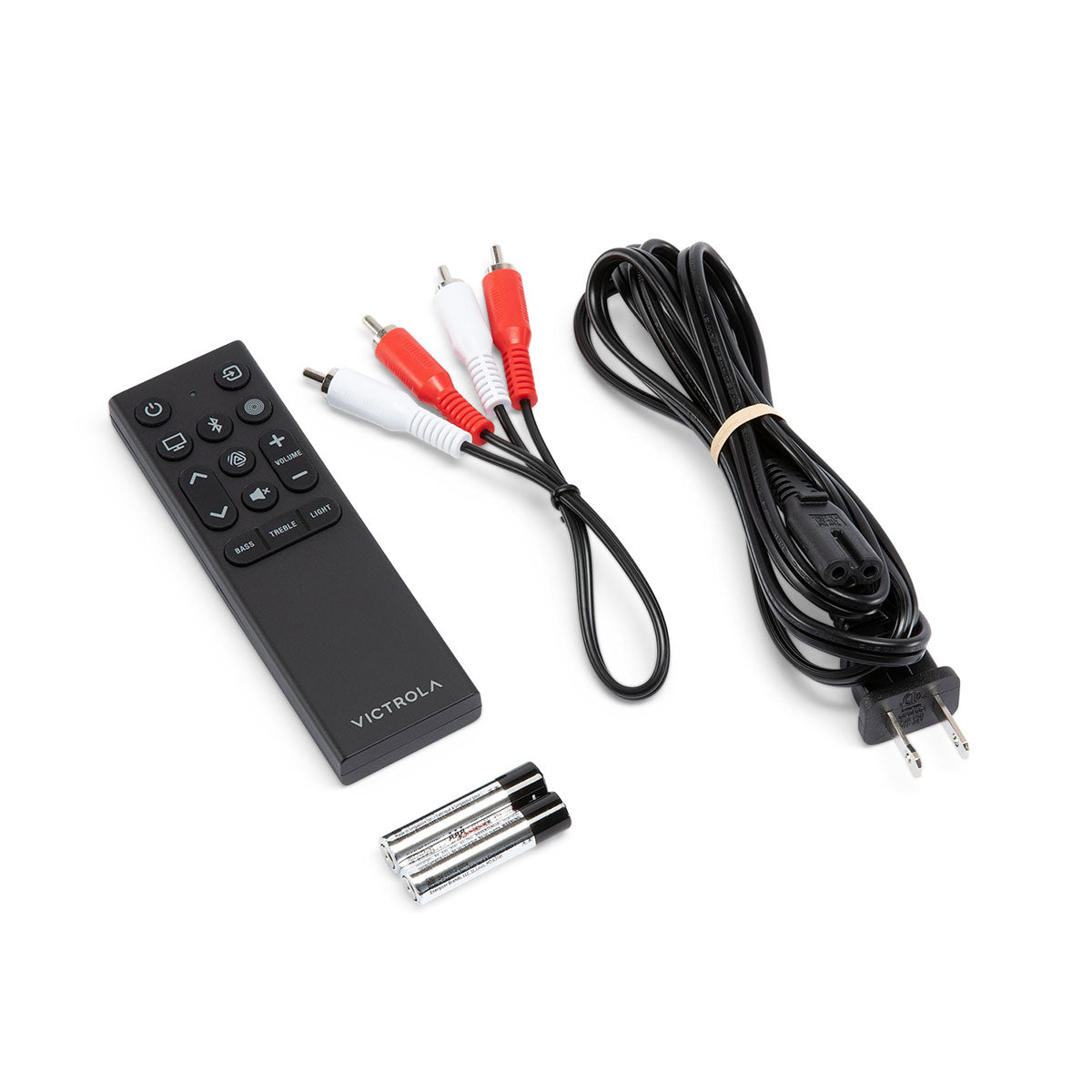 Victrola Soundstage Speaker System - remote control and cable accessories