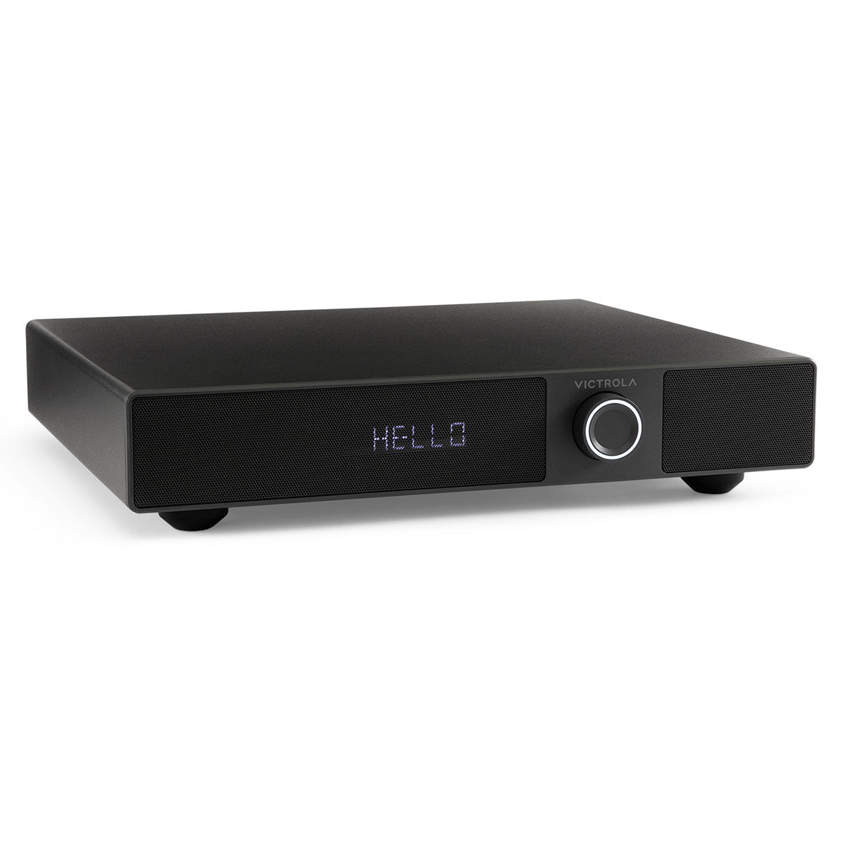 Victrola Soundstage Speaker System - Black - front view angled right