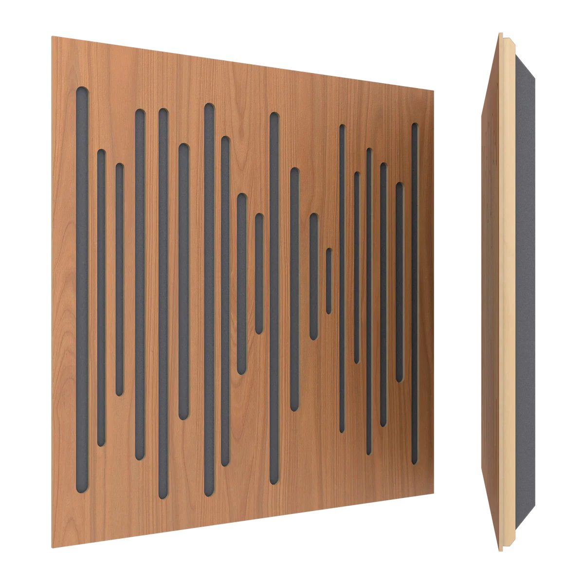 Vicoustic Wavewood Ultra Lite Absorption Panel in locarno cherry
