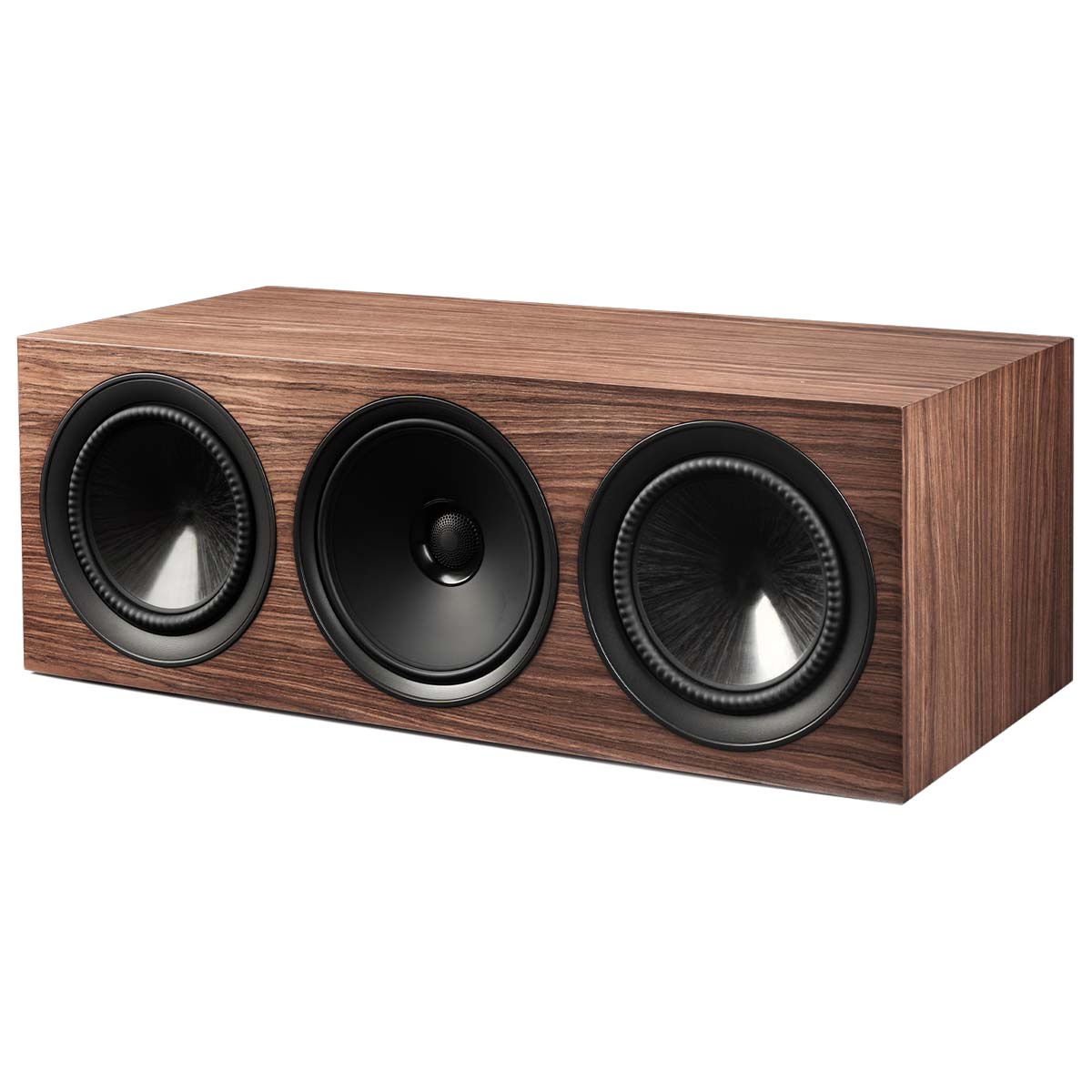 Paradigm Premier 520LCR V2 LCR Speaker - Each walnut angled front view without grille