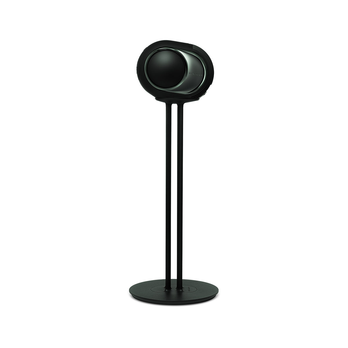 Devialet Phantom Ultimate 98 dB High-End Connected Speaker - Deep Forest - speaker on Deep Forest Devialet Tree stand side view facing left