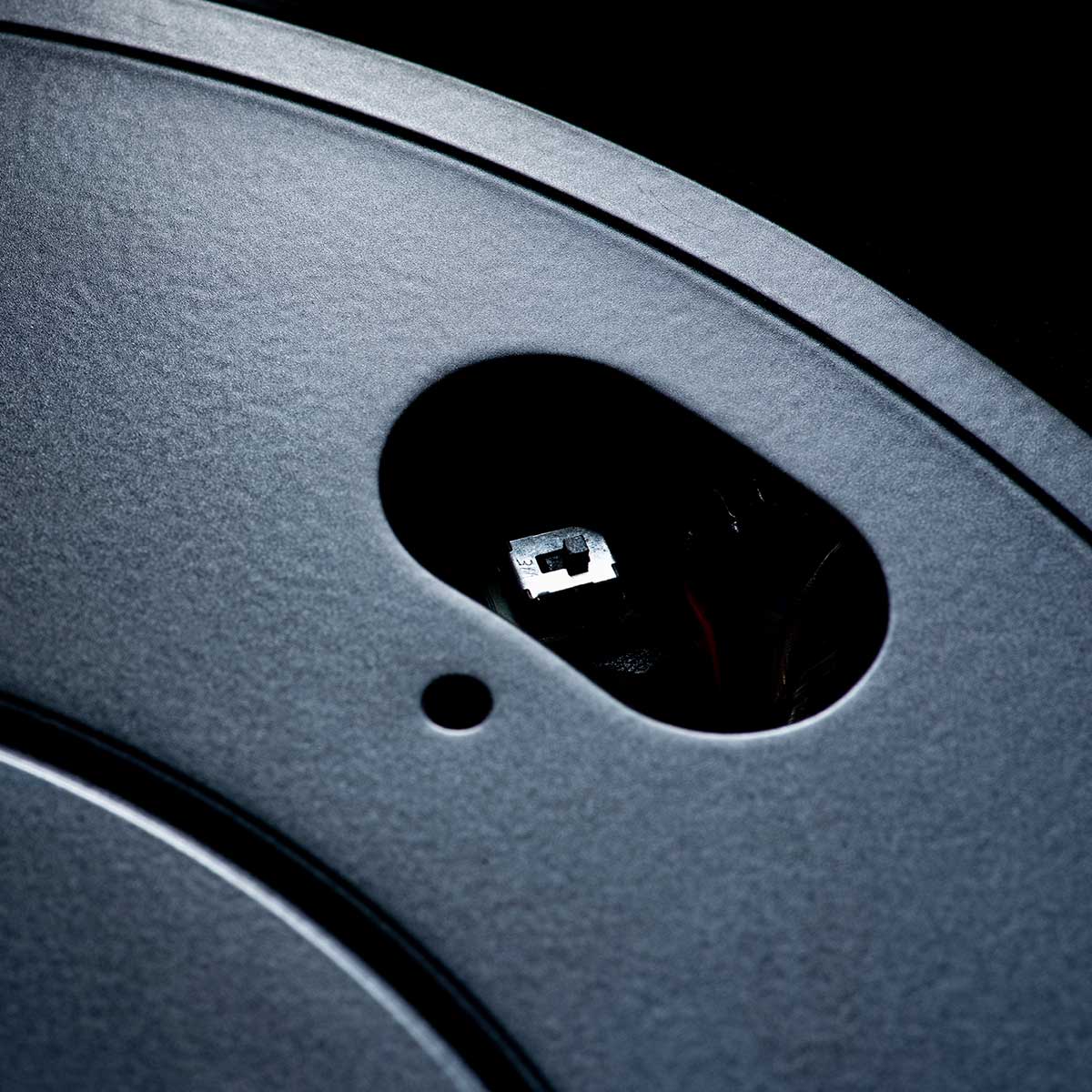 Pro-Ject Automat A1 Turntable showing switch for pre-amp