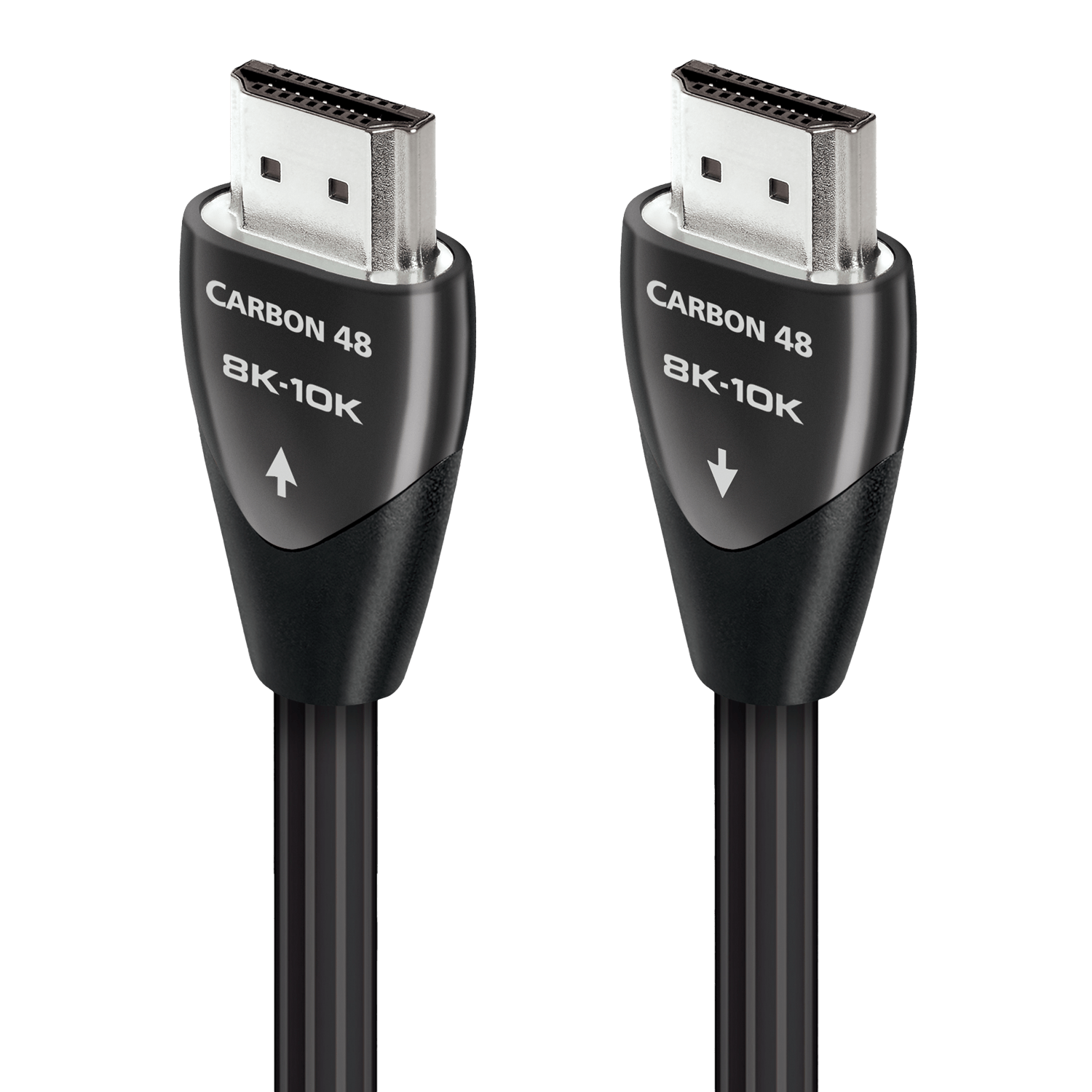 AudioQuest Carbon 48 2.1 HDMI Cable - 8K/10K Ultra HD, Gaming, High-Speed, 48Gbps, HDR, eARC - front view