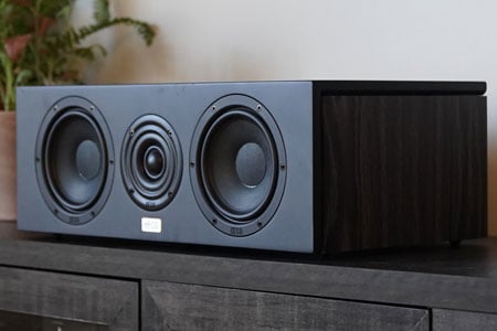 detailed view of tweeter and woofer