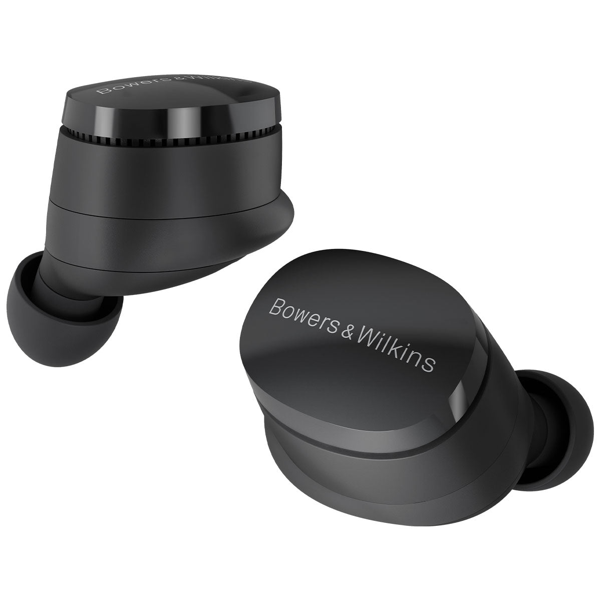 Bowers & Wilkins Pi6 Wireless Earbuds storm grey pair of earbuds