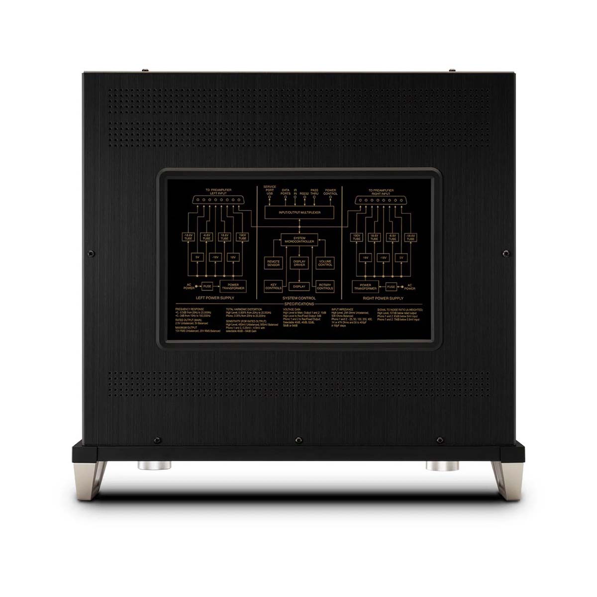 McIntosh C12000 Stereo Preamplifier 75th Anniversary Edition - top view of controller unit