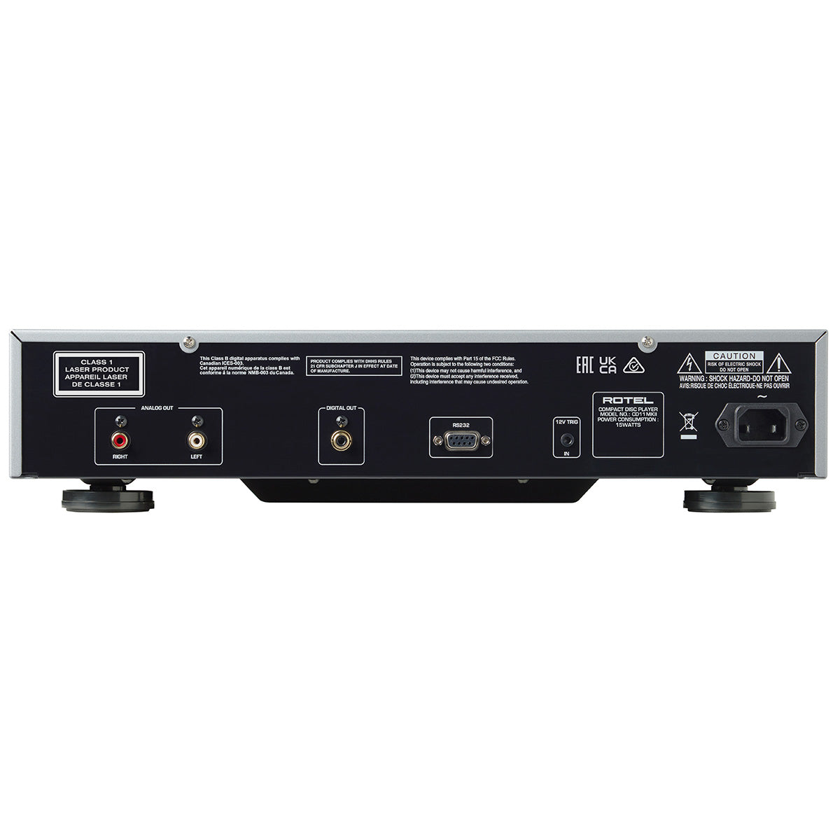 ROTEL:CD11MKII-SLV-BSA Rear