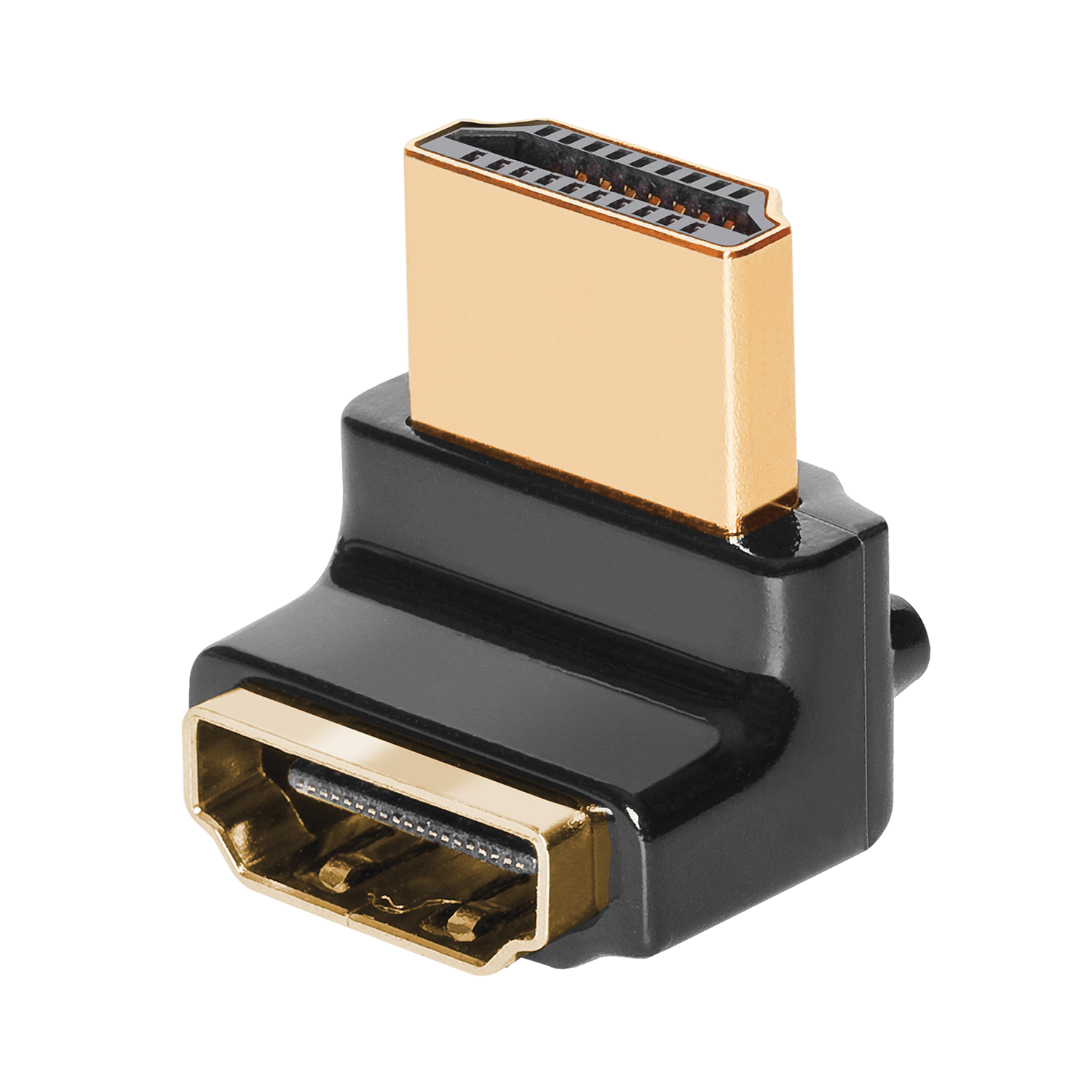 AudioQuest HDMI 90˚/W Adaptor Wide-Side (W) Bend - front view