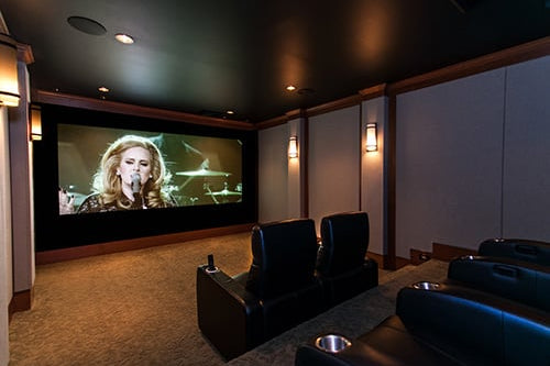 Charlotte showroom theater room