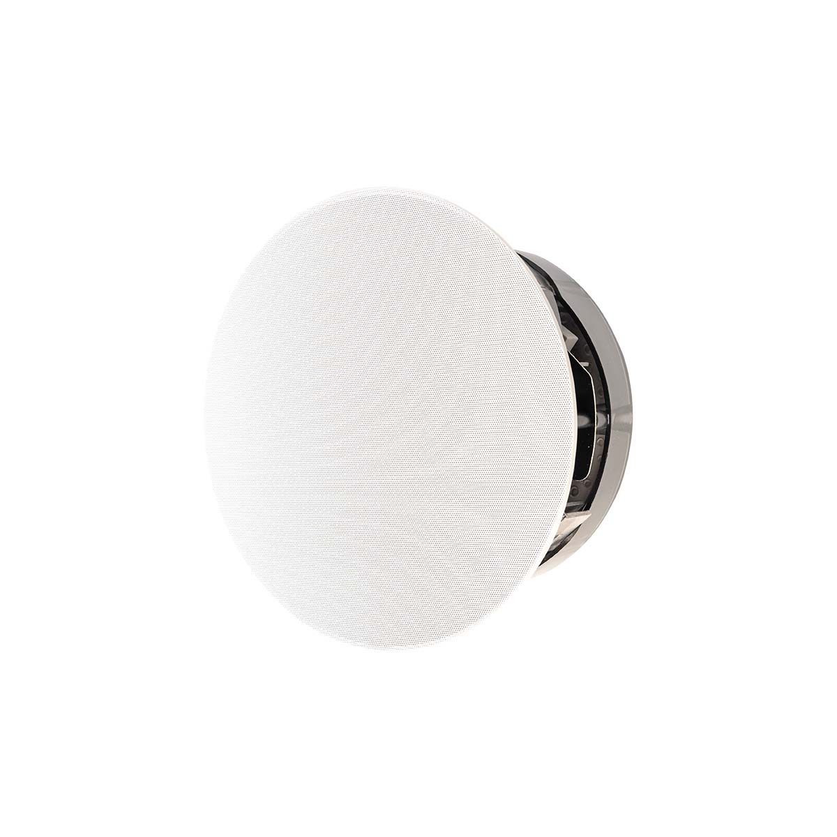 Paradigm CI Elite E65-R V2 6.5" In-Ceiling Speaker - front view angled left with grille