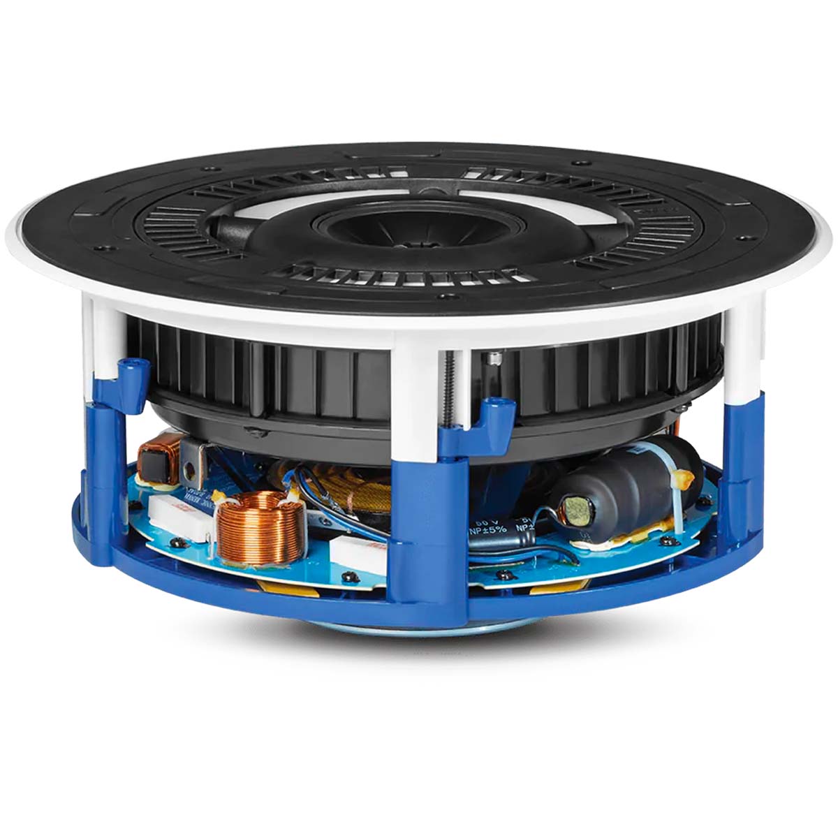 KEF Ci250RRM-THX In-Ceiling Loudspeaker - White - Each - side view without grille