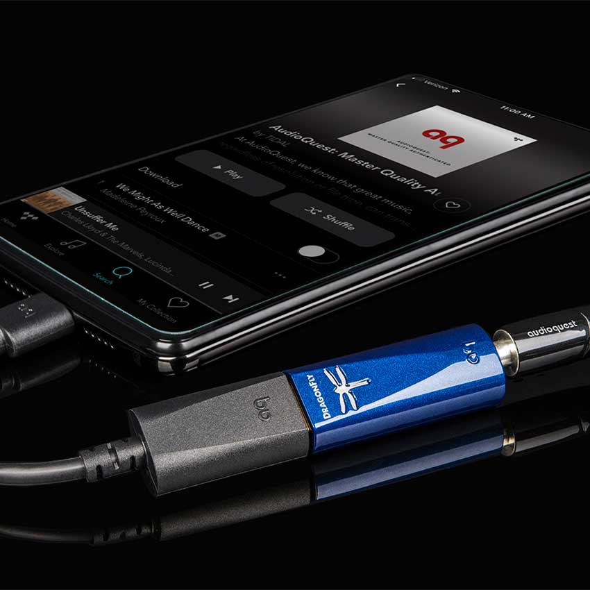 AudioQuest DragonFly Cobalt USB Digital-to-Analog Converter - front view