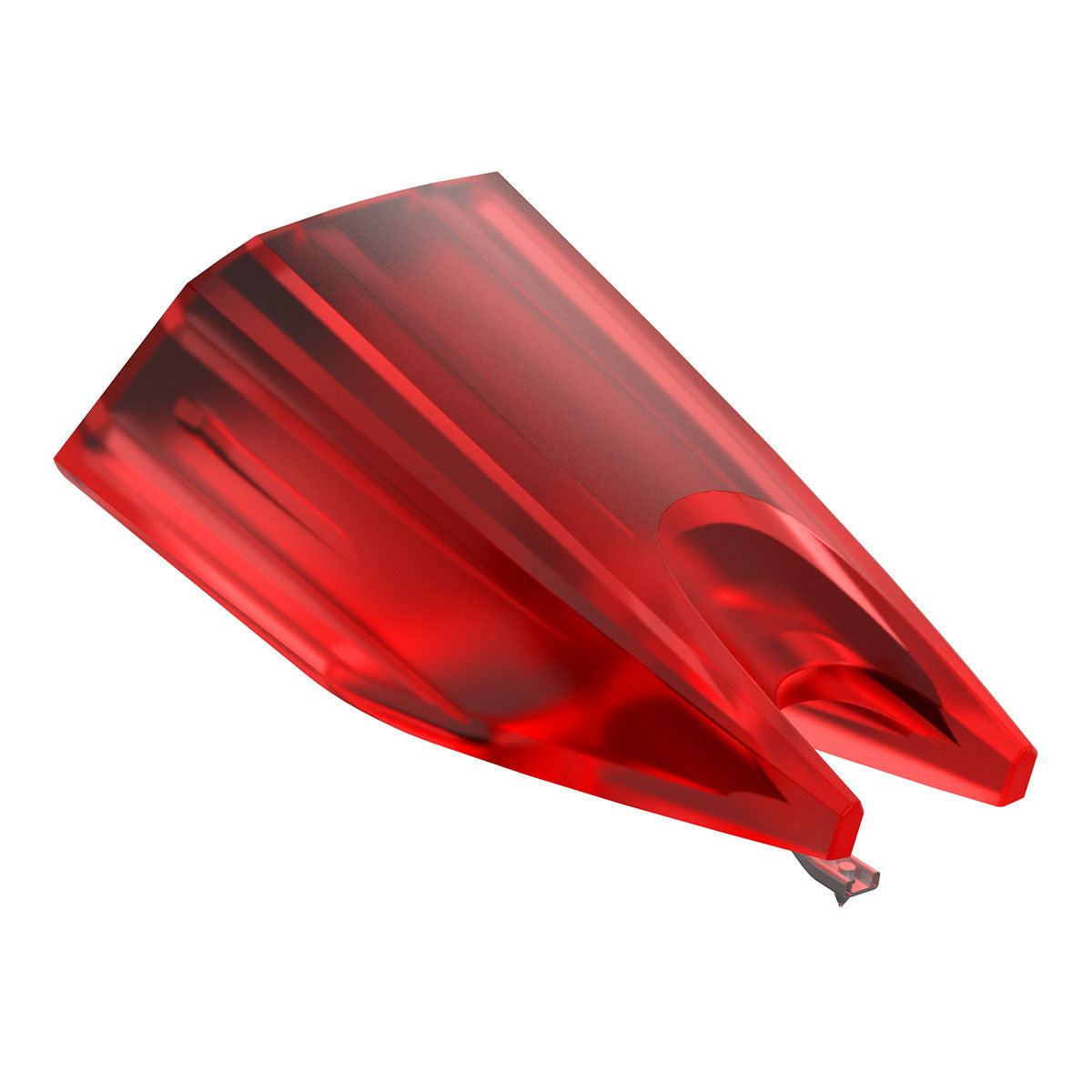 Ortofon Concorde Music Replacement Stylus - Red - angled side view