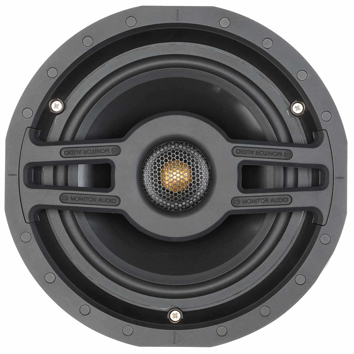 front with round grille