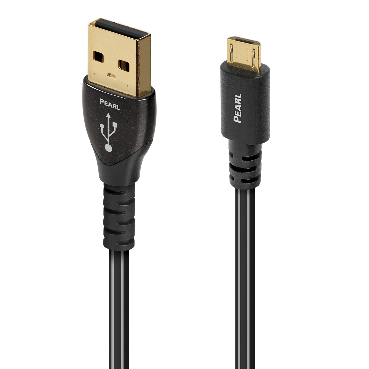 AudioQuest Pearl USB-A > Micro B 2.0 High-Definition Audio Cable - front view