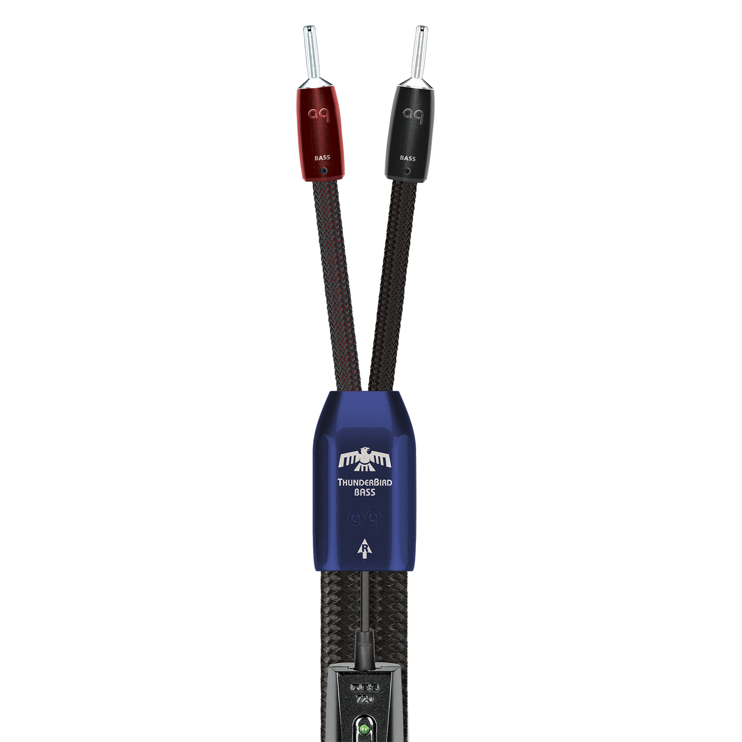 AudioQuest ThunderBird BASS Speaker Cable w/ ZERO-Tech and RF/ND-Tech for Midrange and Bass - front view