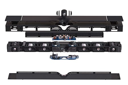 detailed view of center speaker