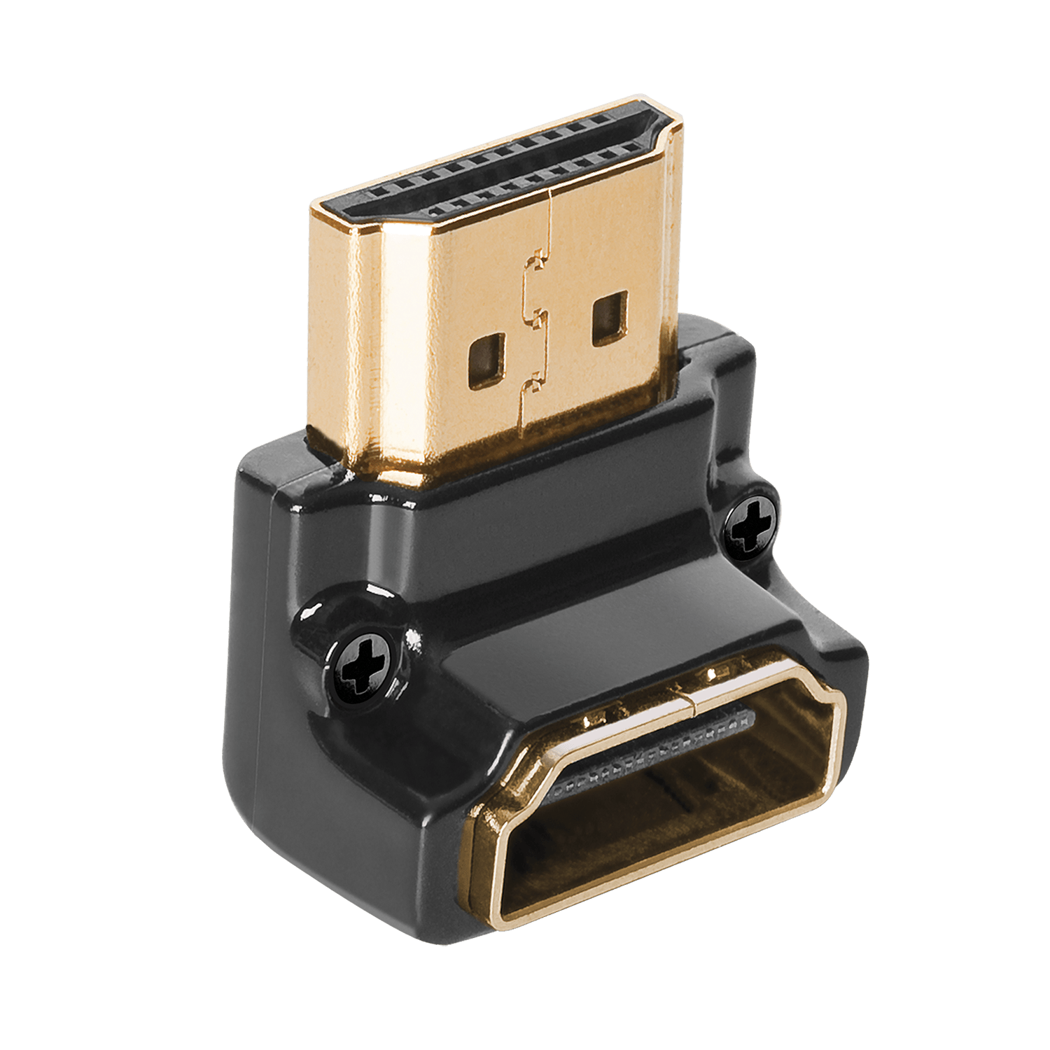 AudioQuest HDMI 90°/N Right-Angle Adaptor Narrow-Side (N) Bend – Space-Saving HDMI Connector - front view