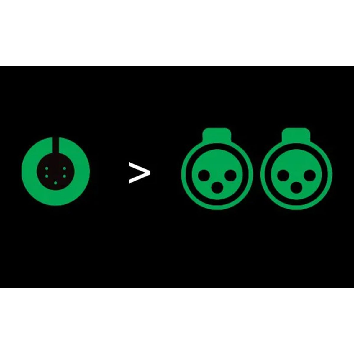 Pro-Ject Connect it Phono DS 5P to XLR Cable - port diagram