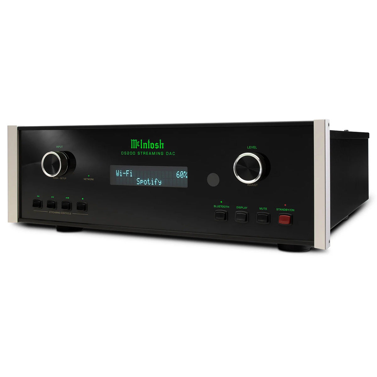 McIntosh DS200 Streaming DAC - front view angled left