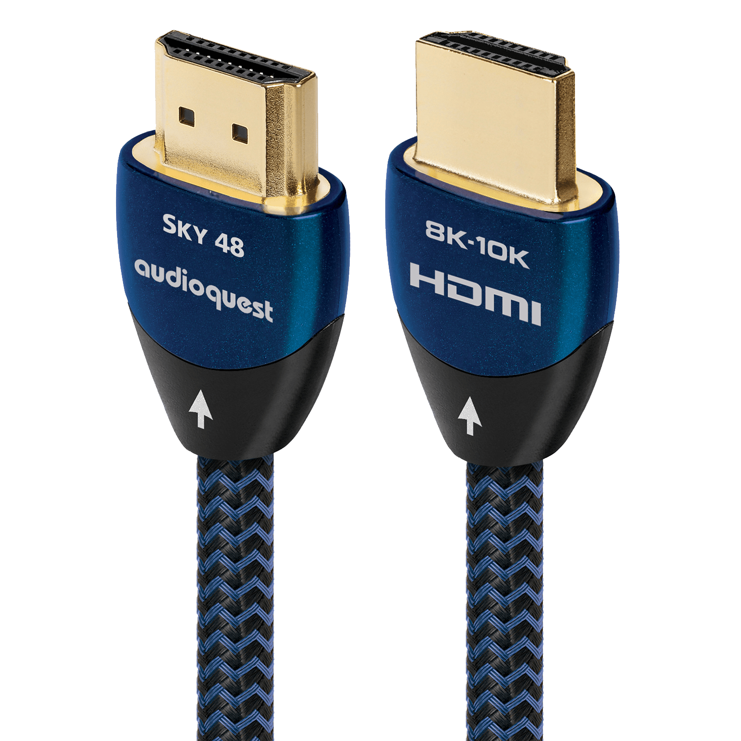 AudioQuest Sky 48 2.1 HDMI Cable - 8K/10K Ultra HD, Gaming, High-Speed, 48Gbps, HDR, eARC - front view