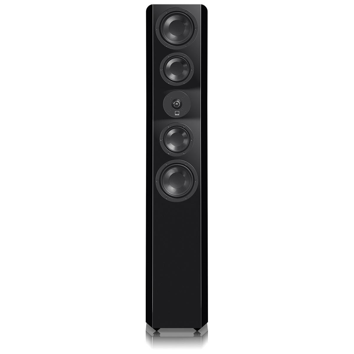 SVS Ultra Evolution Tower Floorstanding Loudspeaker - single piano black without grille - front view