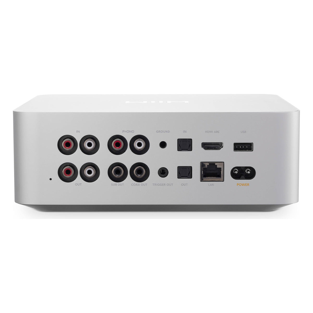 WiiM Ultra Digital Music Hub - silver - rear components view