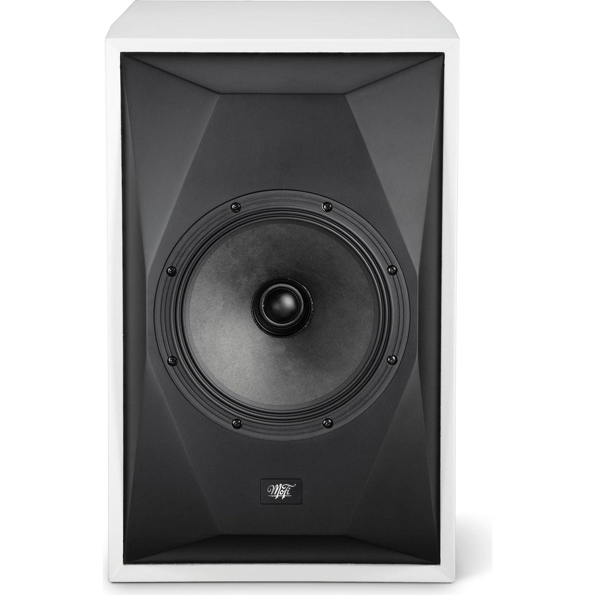 MoFi Electronics SourcePoint 8 Loudspeaker - single white without grille - front view