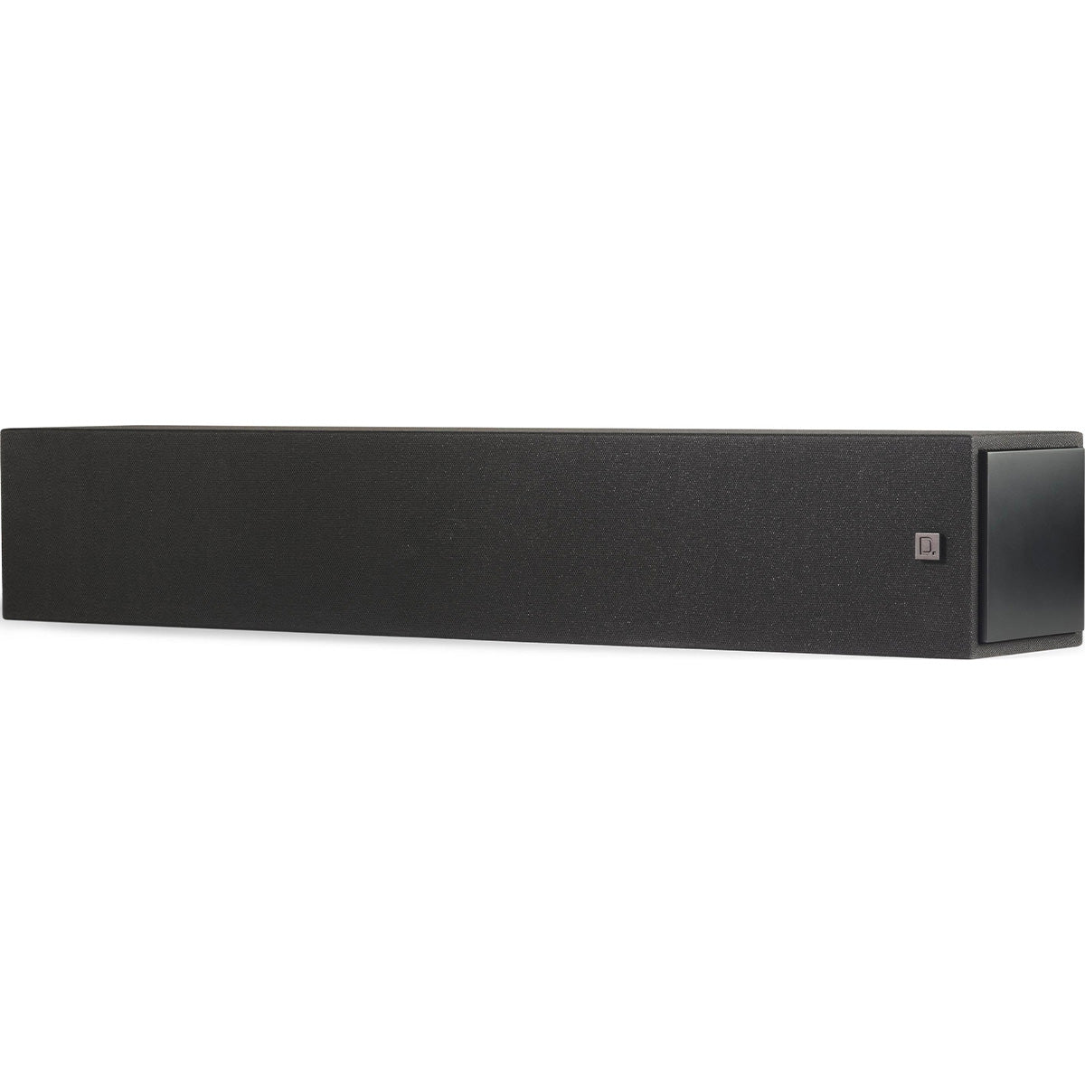 Dymension 20 Center Channel Speaker In Black angled front right view
