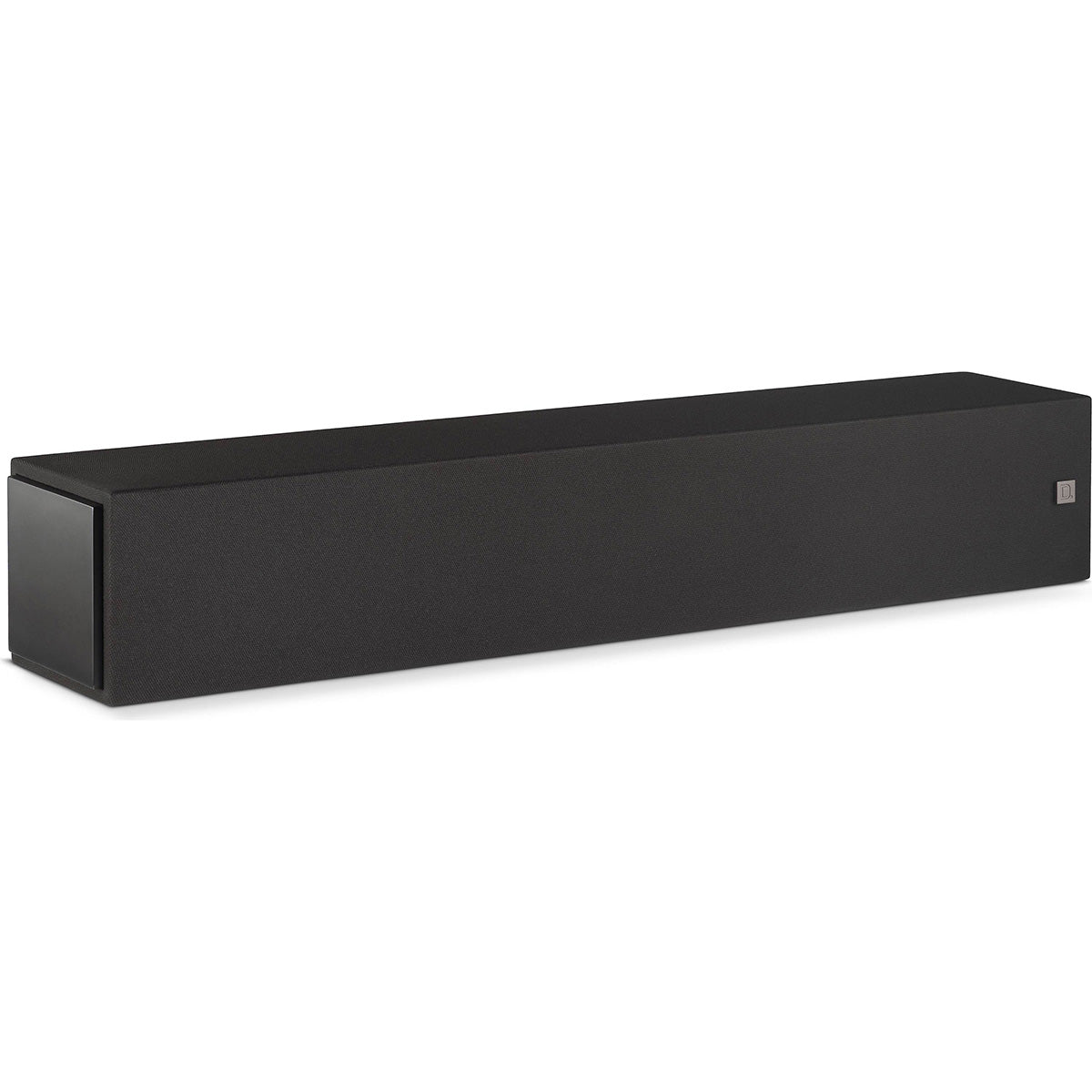 Dymension 20 Center Channel Speaker In Black angled front left view
