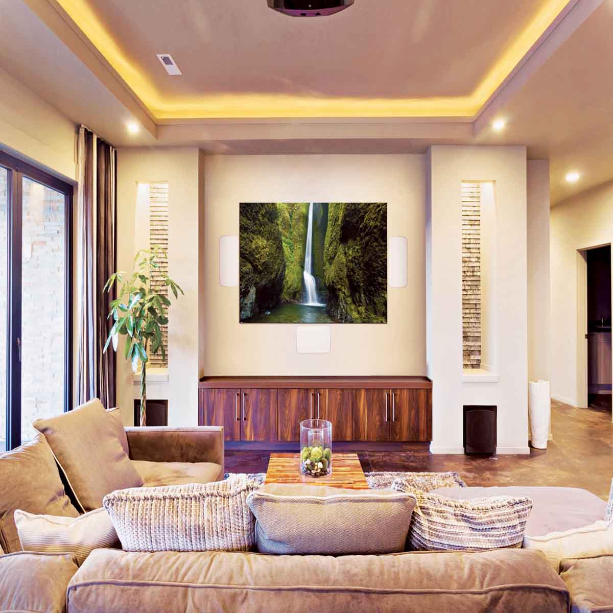 GoldenEar Invisa Junior Point Source (JPS) In-Wall Loudspeaker - Each in living room