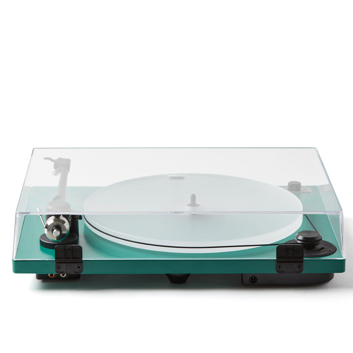 Rear shot of U-Turn Orbit Special Turntable in green