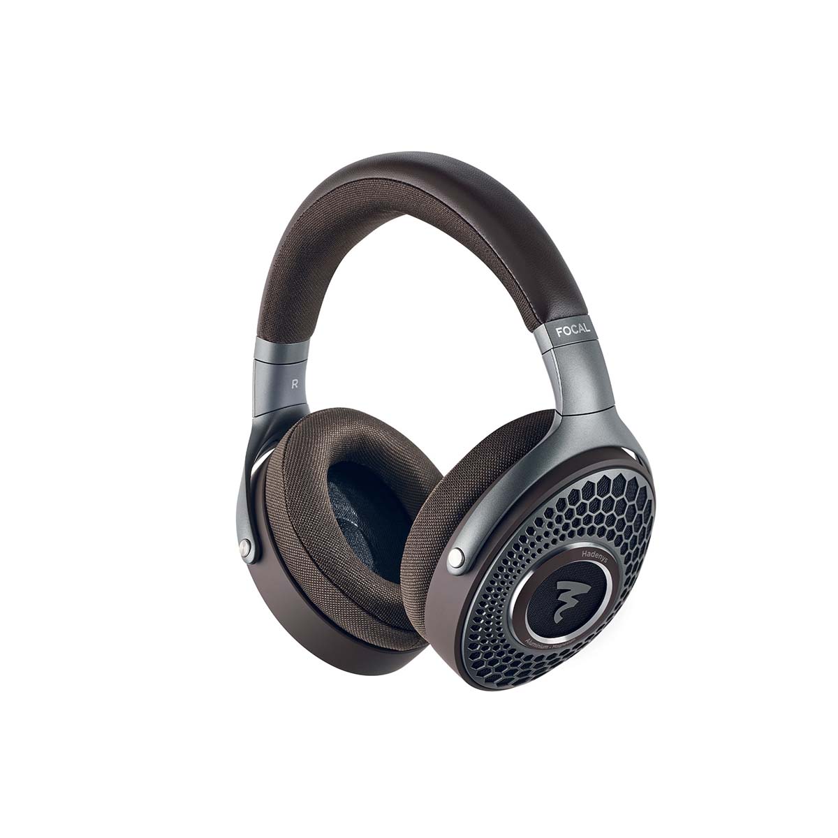 Focal Hadenys Open-Back Headphones - brown - three-quarter front view angled left