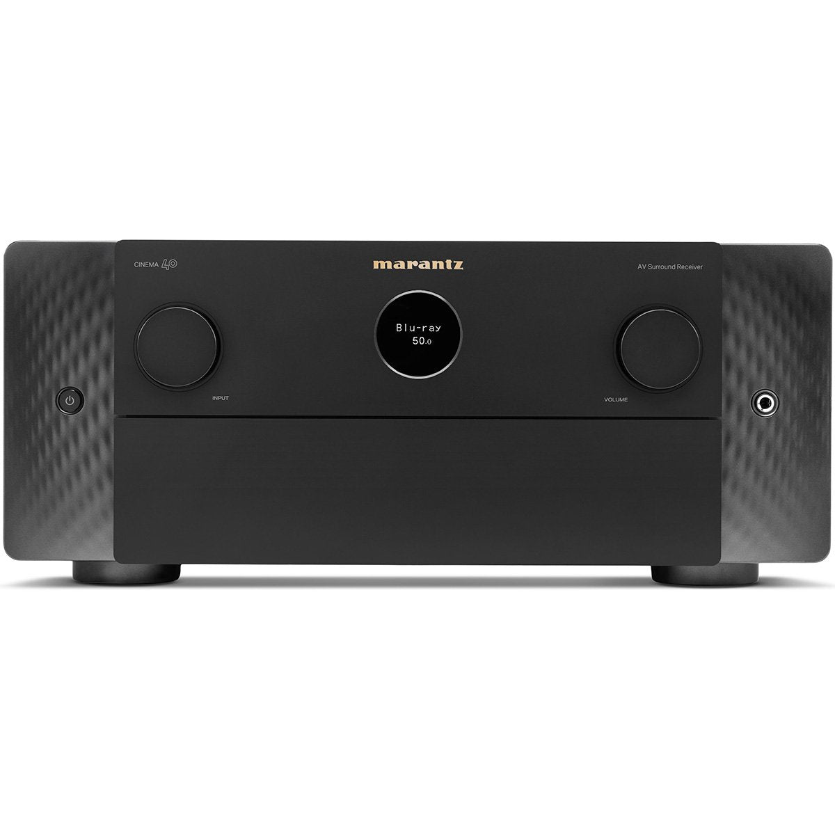 Marantz CINEMA 40 Front View Aux Door Closed in Black