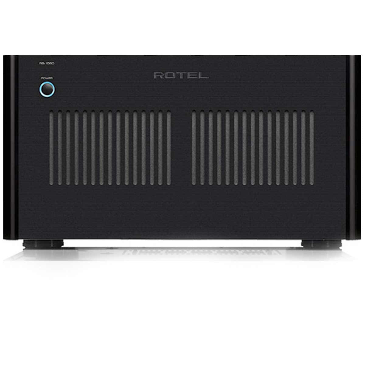 Front view Rotel RB-1590 Stereo Class A/B Power Amplifier - Black