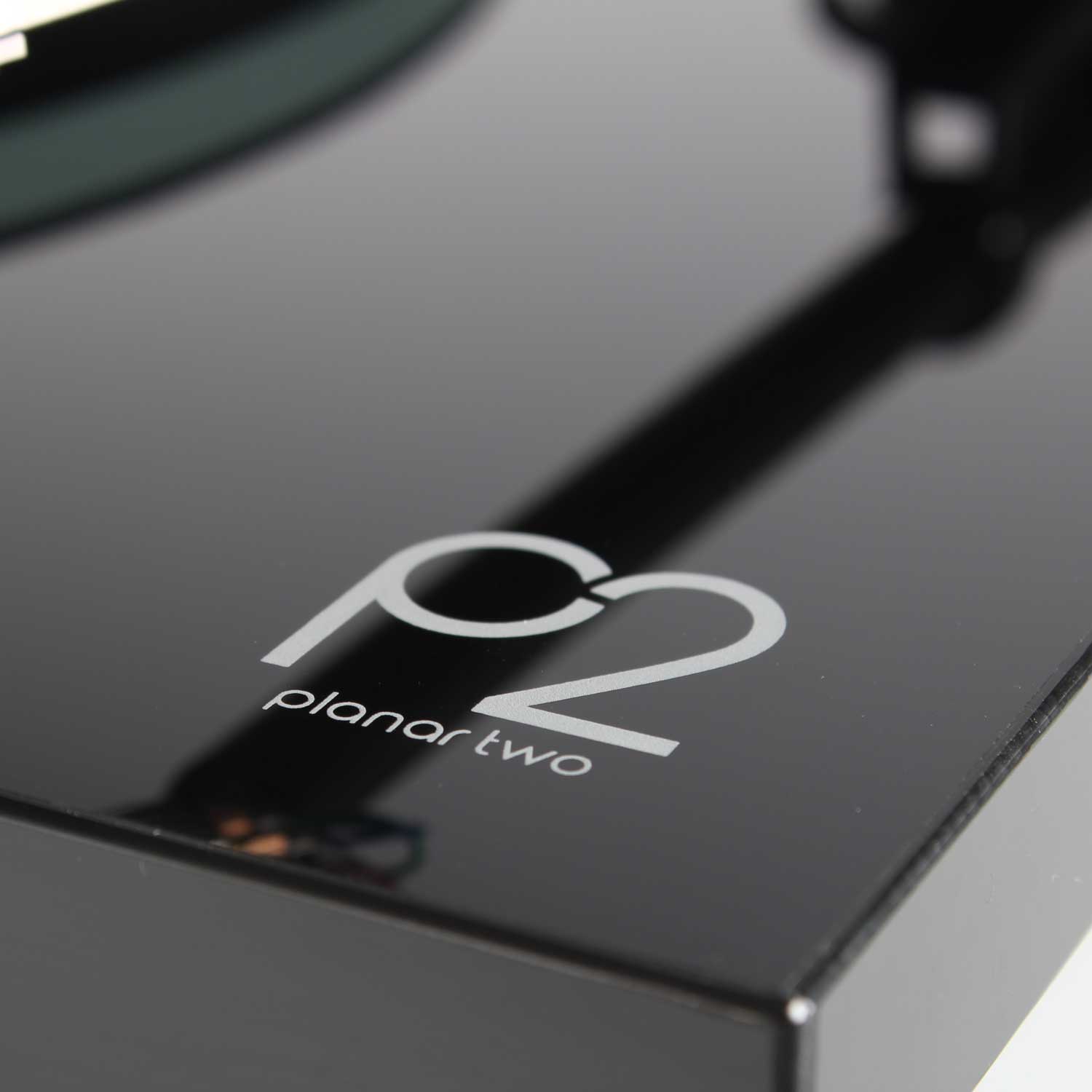 Rega Planar 2 Turntable Black - close up of logo