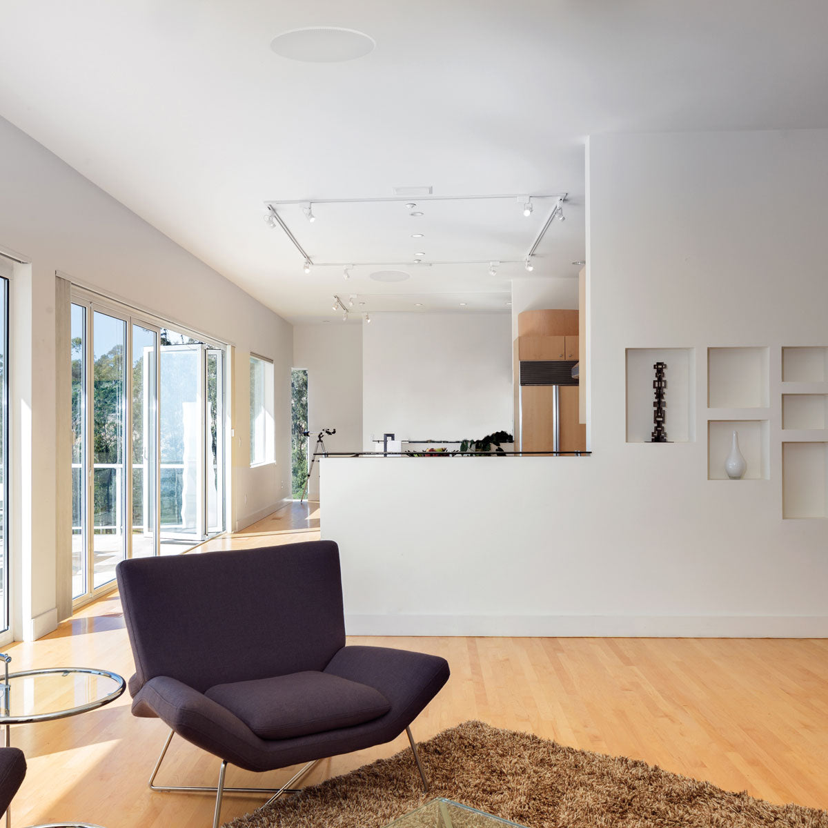 B&W CCM664 Speaker in Living Room Ceiling