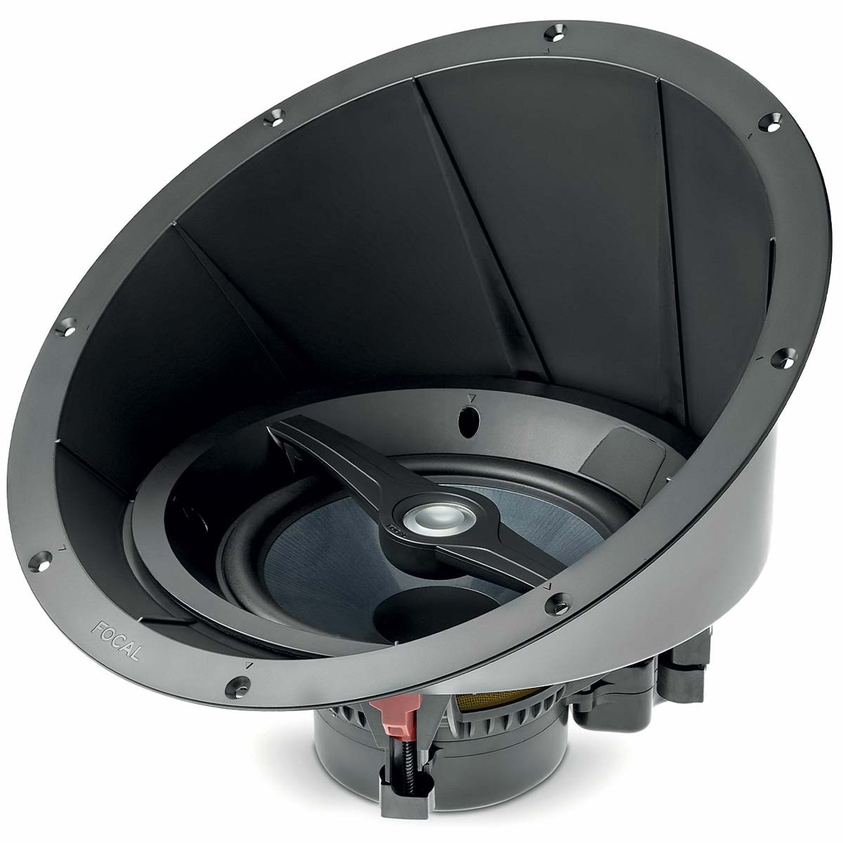 Focal Littora Inclined Support for ICW8 - three-quarter view with speaker (sold separately)