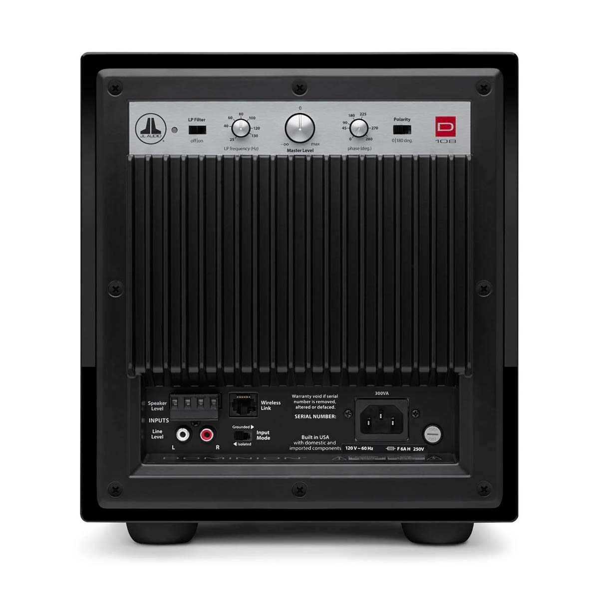 JL Audio Dominion® d108-GLOSS rear view