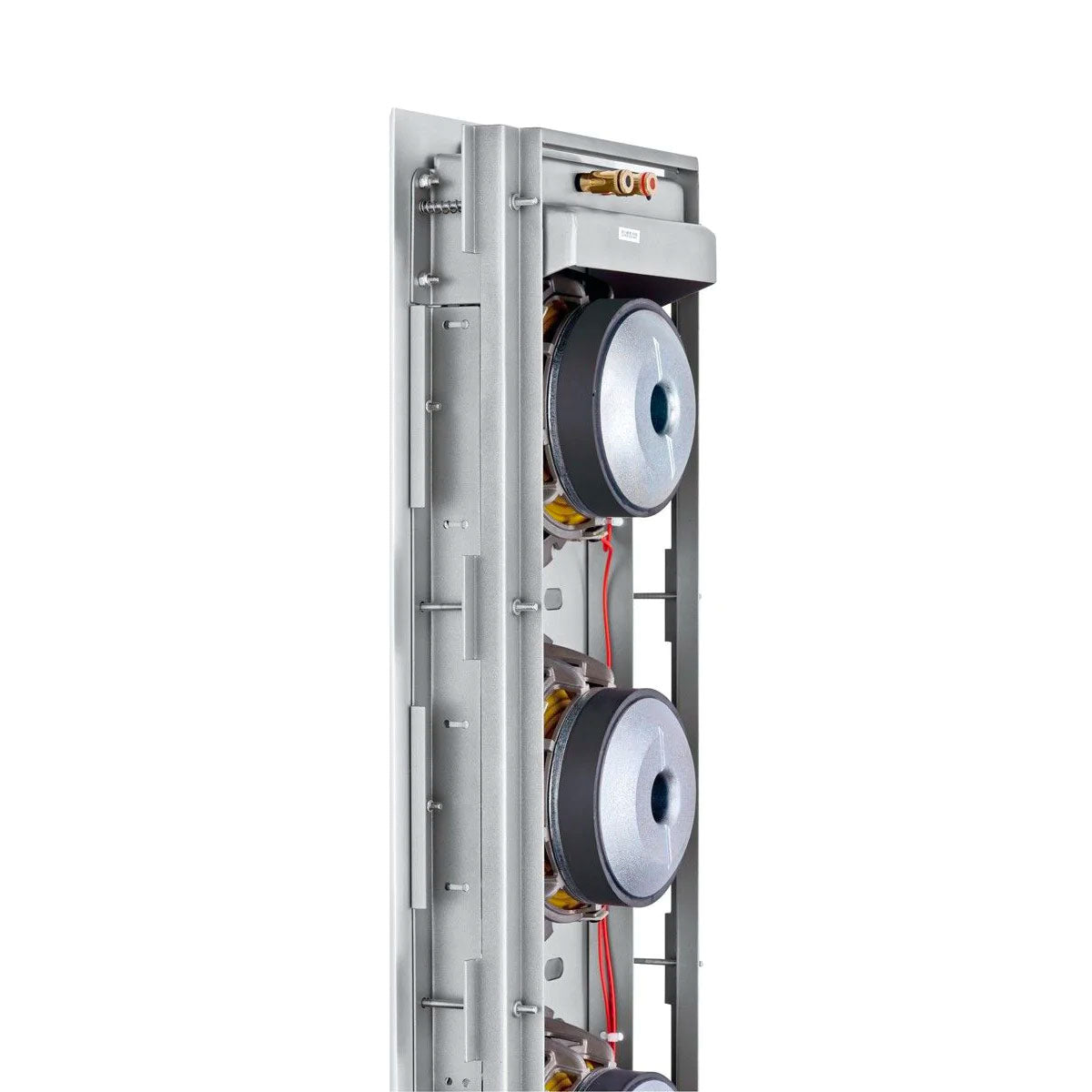 KEF Ci3160RLb-THX Extreme In-Wall THX Ultra2 - Select 2 Subwoofer - Silver - Each - close-up of driver magnet