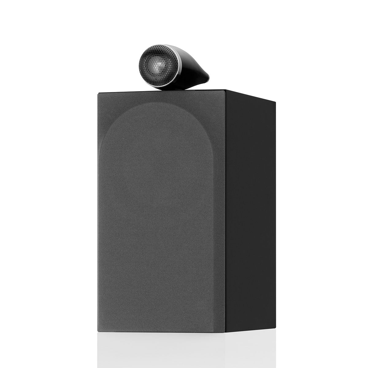 Bowers & Wilkins 705 S3 Gloss Black with grille angle shot