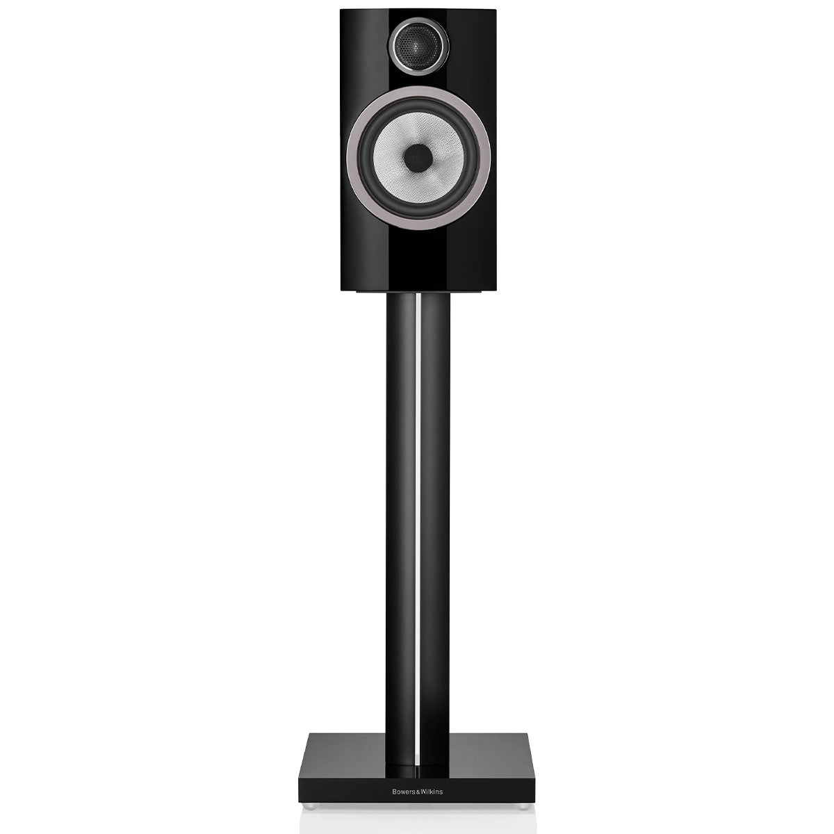 Bowers & Wilkins 706 S3 2-Way Stand Mount Bookshelf Loudspeakers - Pair - front on stand