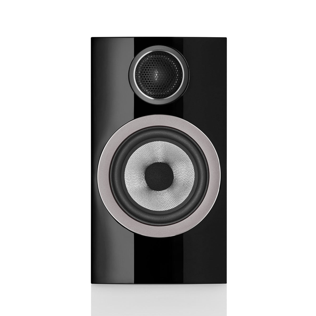 Bowers & Wilkins 707 S3 2-Way Stand Mount Bookshelf Loudspeakers - Gloss Black - front